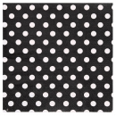 20 Serviettes motif à pois - Noir